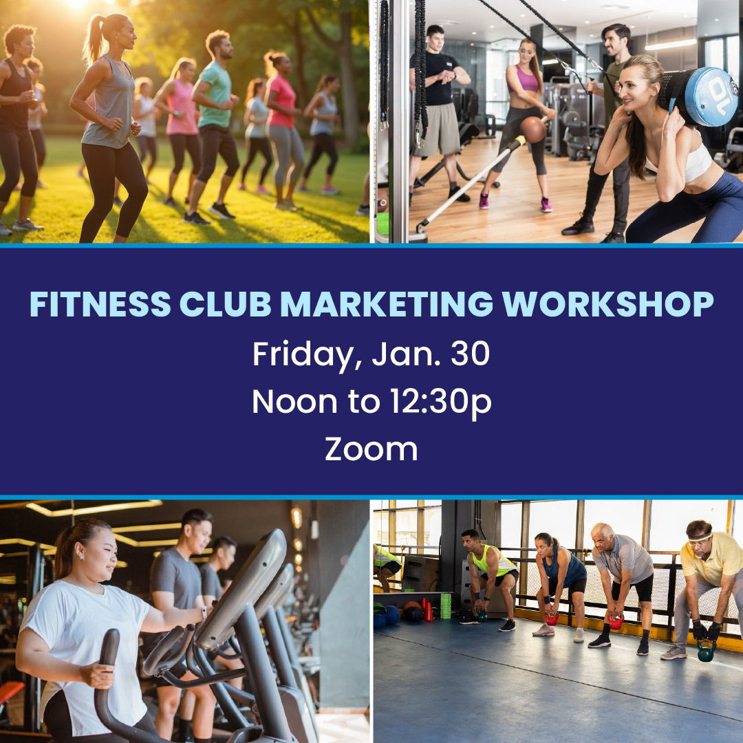 mfa_fit's tweet photo. Level up your fitness marketing! Join our FREE Marketing Workshop for fitness center leaders &amp; staff on Friday, Jan 30 at 12 PM. Learn proven strategies, ask questions, and grow your business. Sign up today: https://t.co/fsqhl0uy21 https://t.co/TXIFEKGGJx