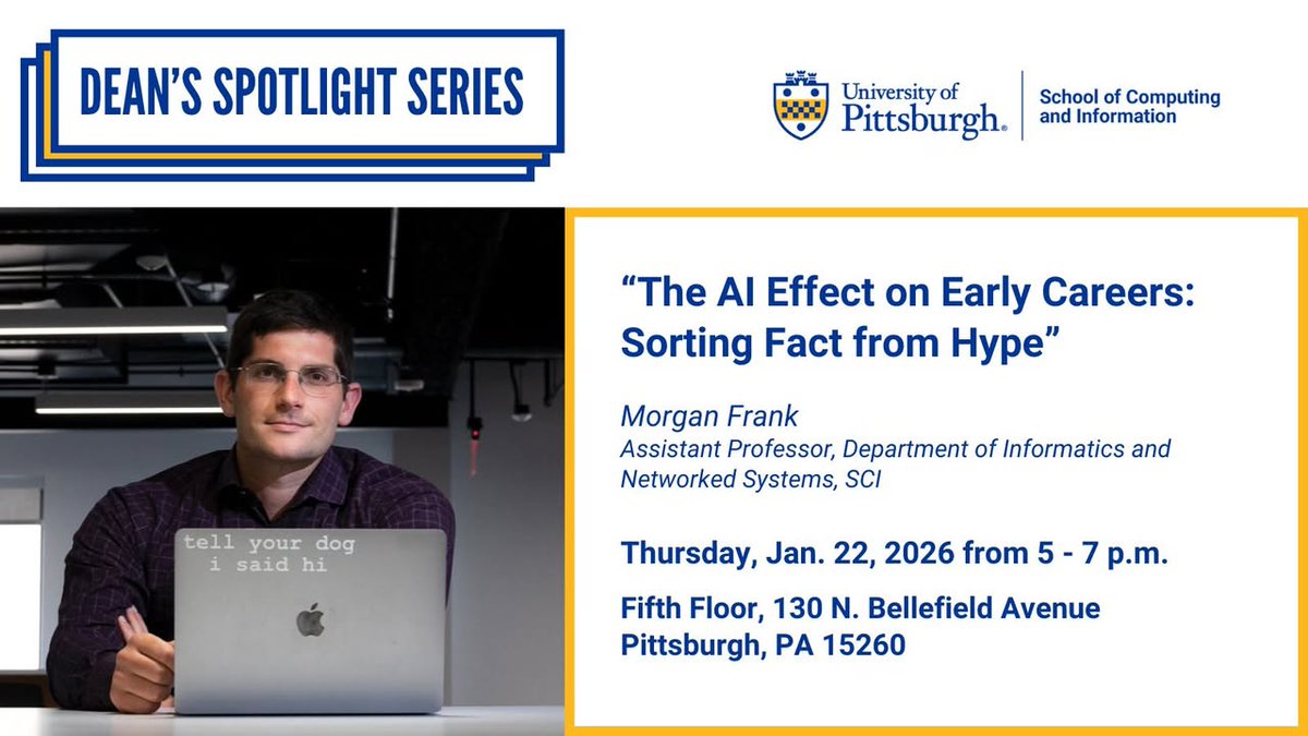 School of Computing and Information tweet media