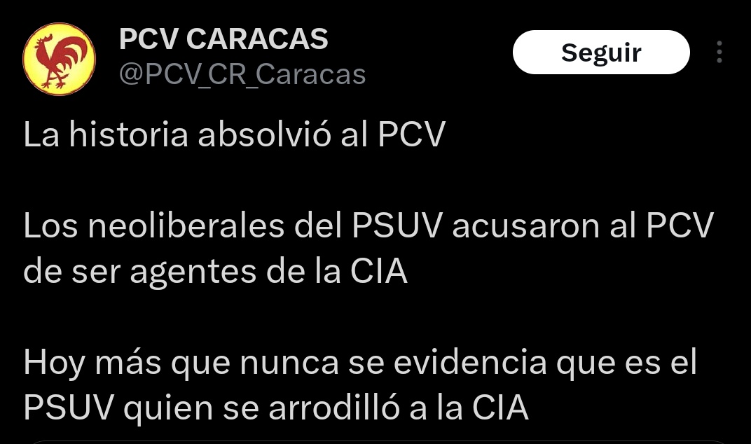 Los comunistas venezolanos peleándose con los socialistas venezolanos por ser lacayos del imperio.

Triste final camarada <a href="/dcabellor/">Diosdado Cabello R</a>