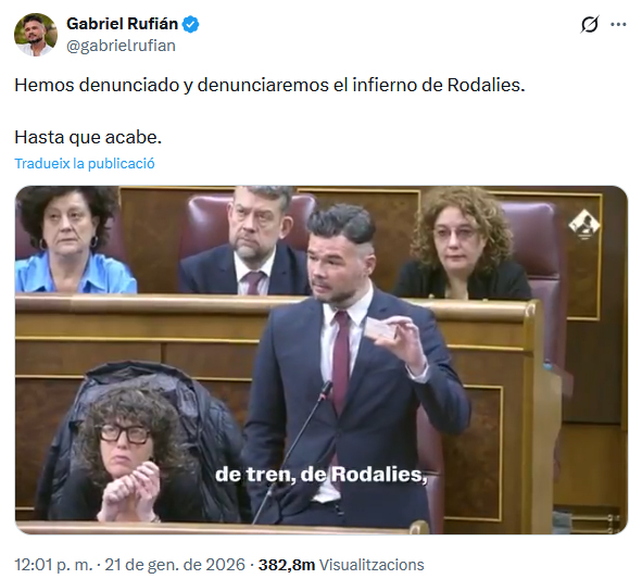 dempeusXindepe's tweet image. 🚆De debò creieu que @Esquerra_ERC farà la  independència? Si ni poden aconseguir un trist finançament després de fer el 2023 president @sanchezcastejon a canvi d'un traspàs de @rodalies que no arriba i que tindrà majoria espanyola.

👉El finançament que ens cal és el de Portugal