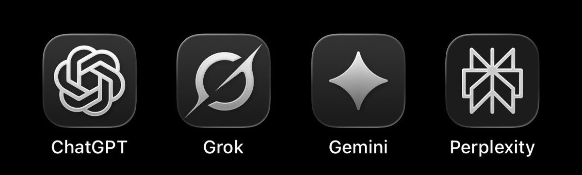 Being tribal with AI is a mistake.

Each have their pros and cons.

I use:

ChatGPT - for personal questions.

Grok - news or 𝕏 related questions.

Gemini - for quick image generation.

Perplexity - for sourced research.