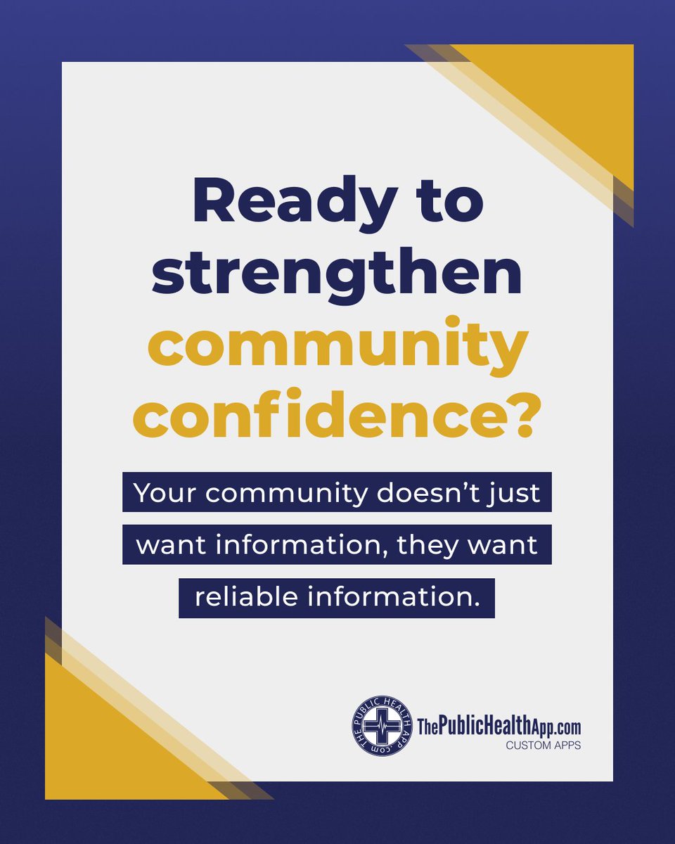 Your community doesn’t just want information, they want reliable information! Give them one trusted place to find updates, alerts, and resources. A mobile app helps health departments lead with transparency, confidence, and clarity every day. Learn more: hubs.ly/Q03ZJYTc0