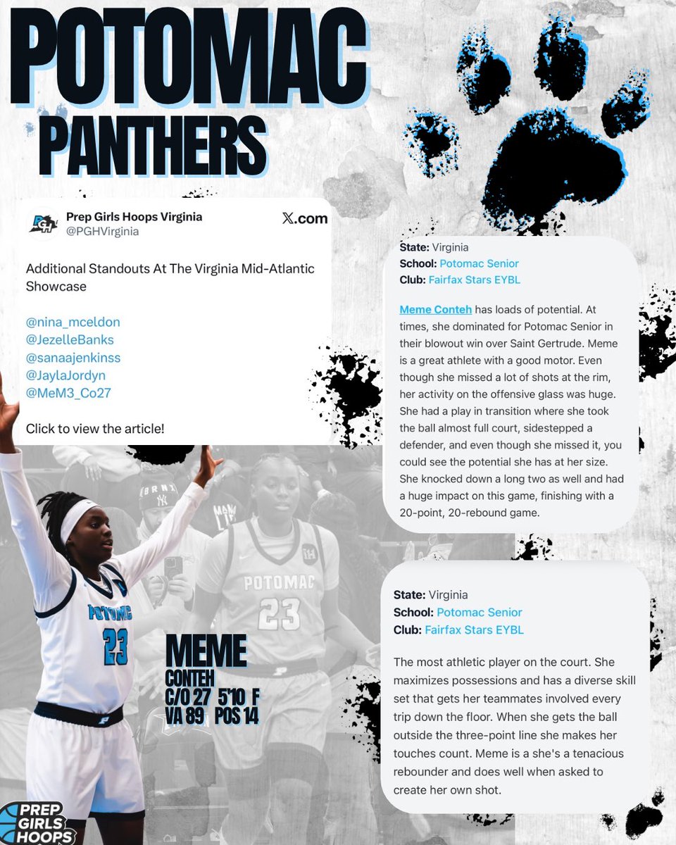 🐾 MeMe Conteh is the REAL deal on the court, off the court, and in the classroom! 
<a href="/MeM3_Co27/">Memunatu Conteh</a>