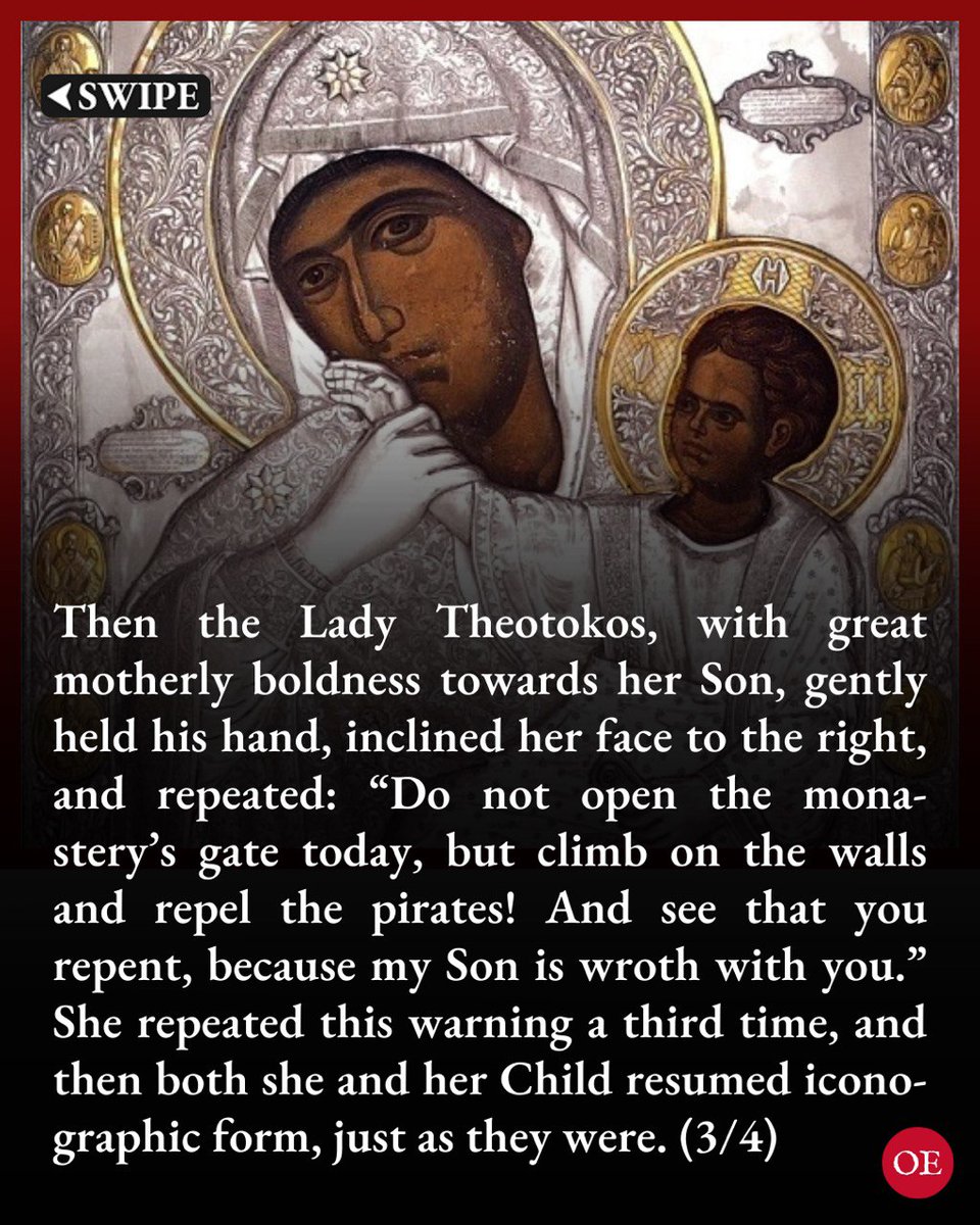 OrthodoxEthos's tweet image. The wondrous story of the miracle-working icon of the All-Holy Theotokos "Paramythia" ("Consolation"), celebrated today, on January 21st.