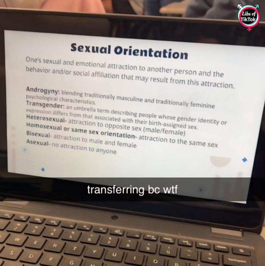 libsoftiktok's tweet image. INBOX: Olathe Northwest High School (@olatheschools) in Kansas is reportedly giving lessons on radical gender ideology, teaching students they can become transgender.

Why is this crap still going on in schools?

This violates Trump's EOs. This school needs to be investigated and…