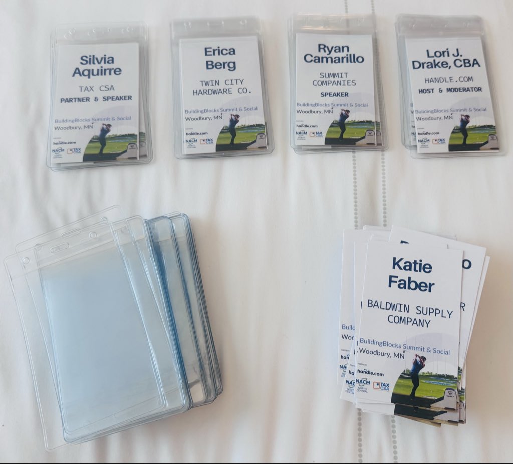 HandleBBlocks's tweet image. Excited for tomorrow’s Handle.com BuildingBlocks Summit &amp;amp; Social here at the TopGolf in Woodbury, MN alongside Tax CSA, Inc and NACM North Central .

Minimal seats remain, if you are in the area and are a credit, finance or accounting professional check out the…