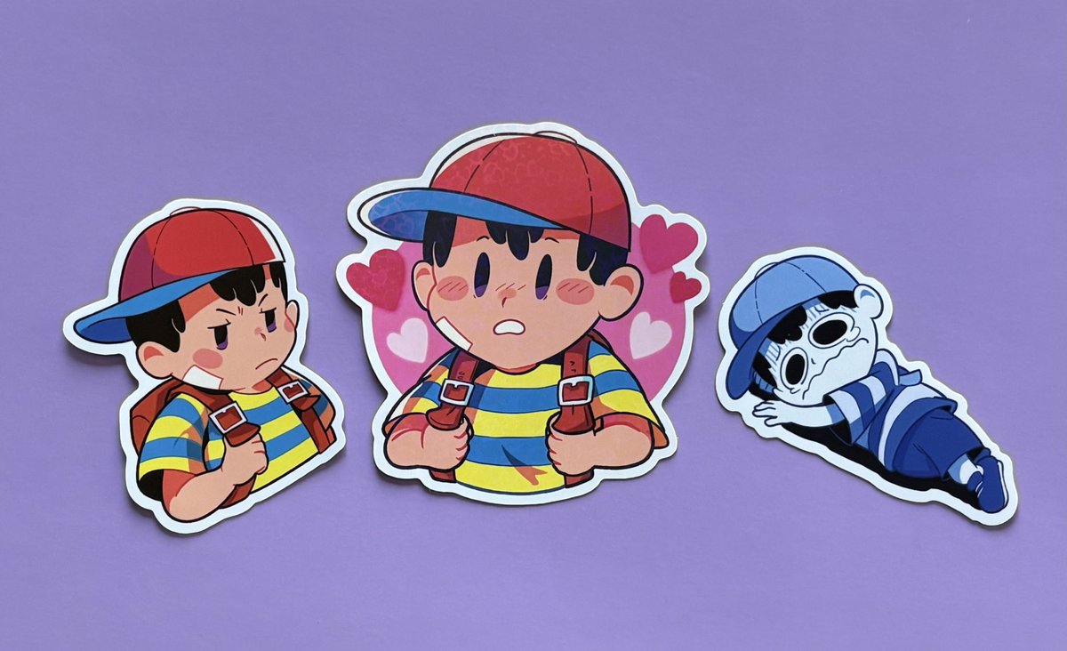 Ness stickers 💕
#Earthbound #mother2