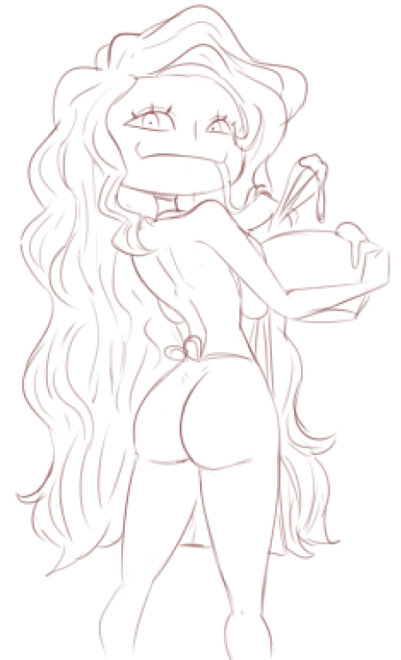 Boa Sandersonia naked apron