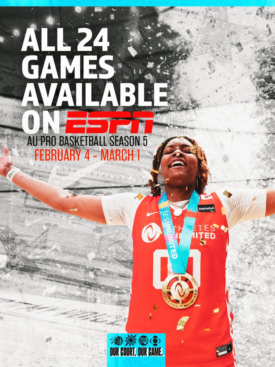 AUProBasketball's tweet image. you won't want to miss this 😤

tune into ESPN platforms all season long for all things AU Pro Basketball!