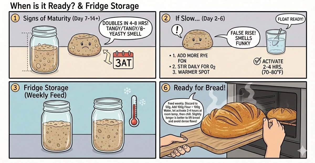 EepinUA's tweet image. Visual Guide: Starting Your Sourdough Starter for Beginners 
#sourdough #HomeBaking #breadBaker
