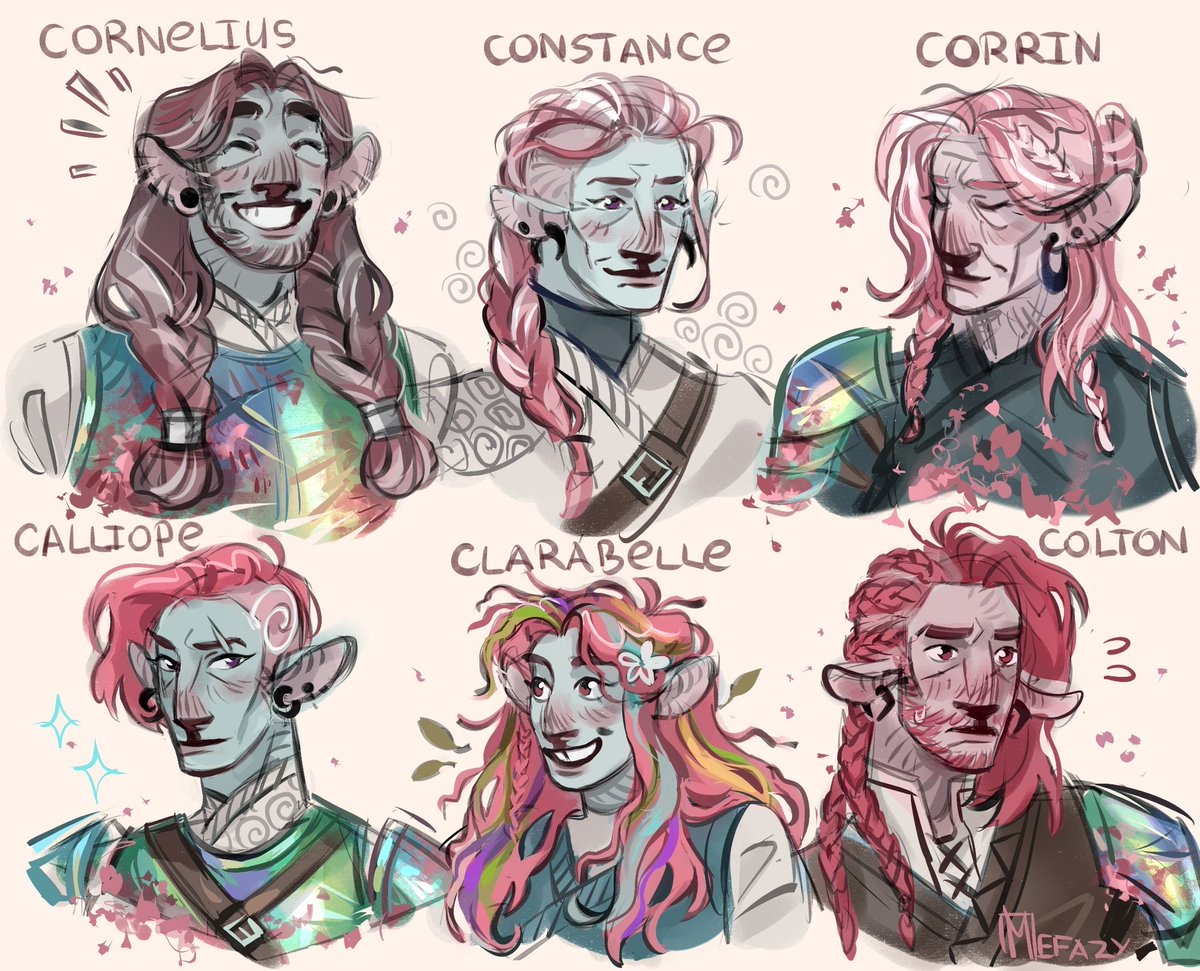 New/old
Redrawing my take on Caduceus's family 
#criticalrollfanart #caduceusclay