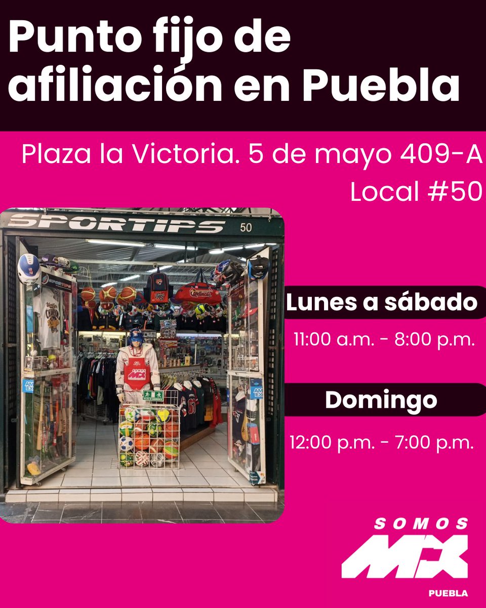 ¡Ya tenemos punto fijo de afiliación!
Si aún no te afiliaste a Somos MX, ¡este es el momento! 🙌

#SomosMX #Afíliate #LaFuerzaQueNosUne