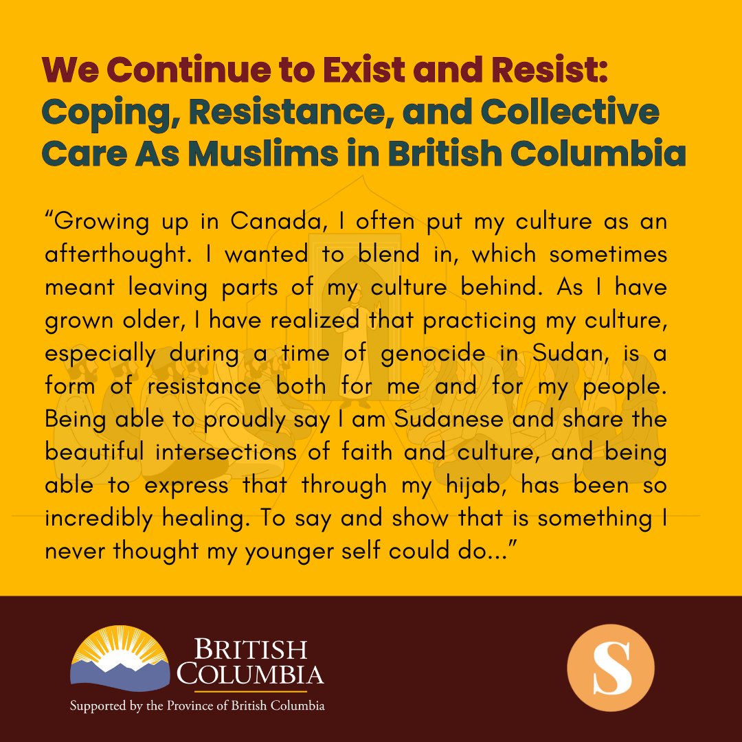 SpheresGlobal's tweet photo. Muslims in BC resist Islamophobia through joy, faith, and community care, building resilient spaces of belonging despite adversity.

Read the full article at Spheres of Influence: 
https://t.co/0rxoMUecvT https://t.co/OHLvt3dLHs