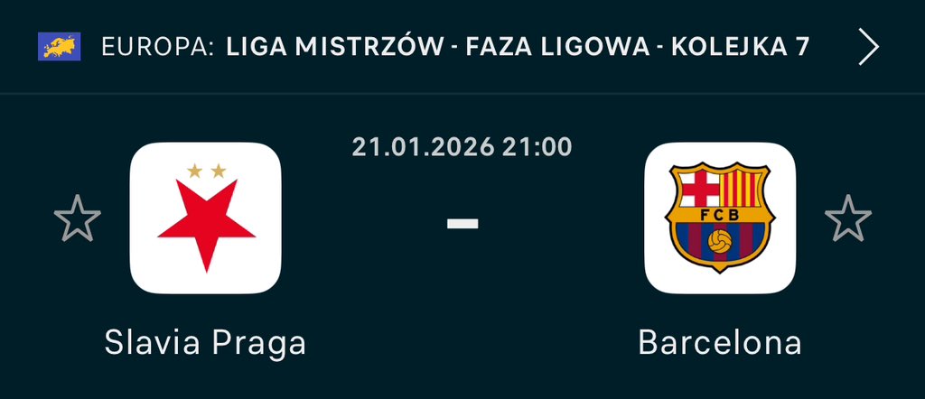 💪Siemanko! Dużo nowych osób wpadło na mój profil więc z tej okazji przygotowałem dla was konkurs 
💶3x20PLN freebet do zgarnięcia. 

Żeby wziąć udział trzeba:
✍️Wytypować dokładną minute pierwszej bramki w meczu Slavia Praga - Barcelona 
❤️LIKE
➕Follow 
🔄RT 

Czas do