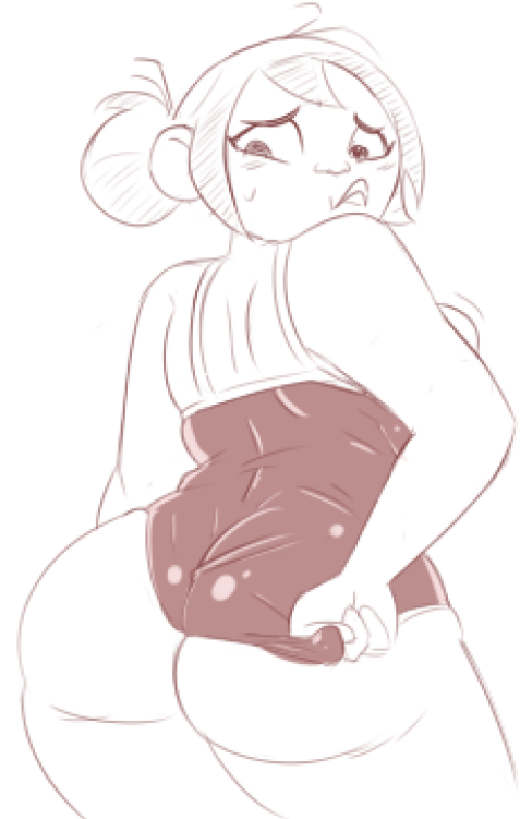 Sharon McGee joins Leah at the WAAAAY too small one piece club