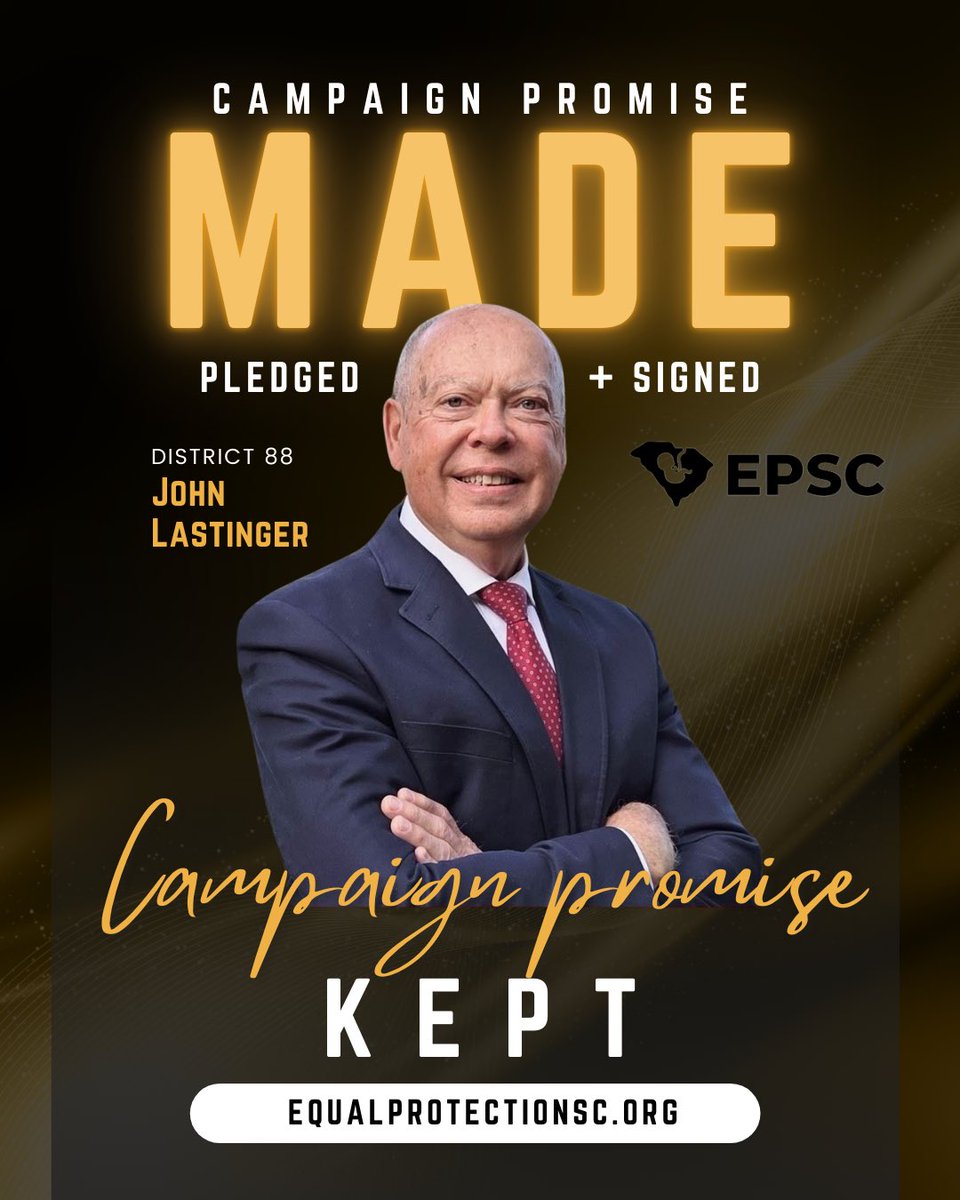 EPSouthCarolina's tweet image. Thank you Rep. John Lastinger for fulfilling your campaign pledge and co-sponsoring H.3537, the South Carolina Prenatal Equal Protection Act! We appreciate your unapologetic stance for the preborn!
