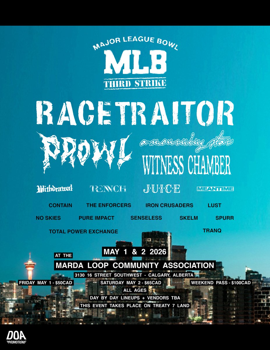 Making out triumphant return to Calgary amongst many friends and many heavy-hitters.