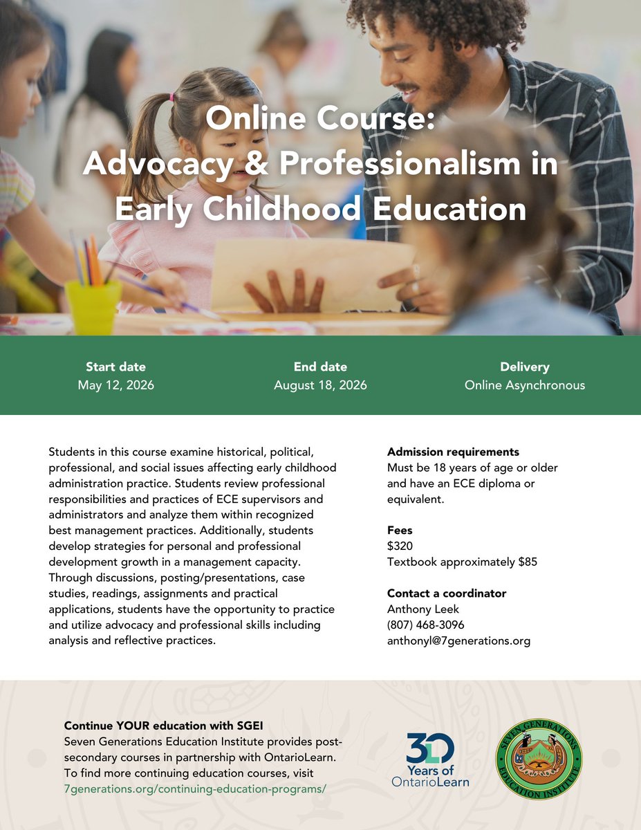 Seven Generations Education Institute tweet media