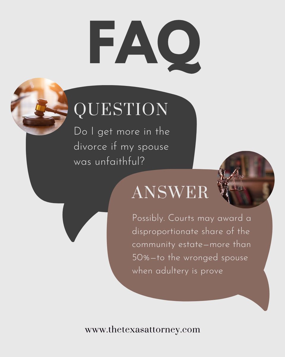 Do you get more in a divorce if your spouse was unfaithful? Learn more with Bailey &amp; Galyen!⭐
