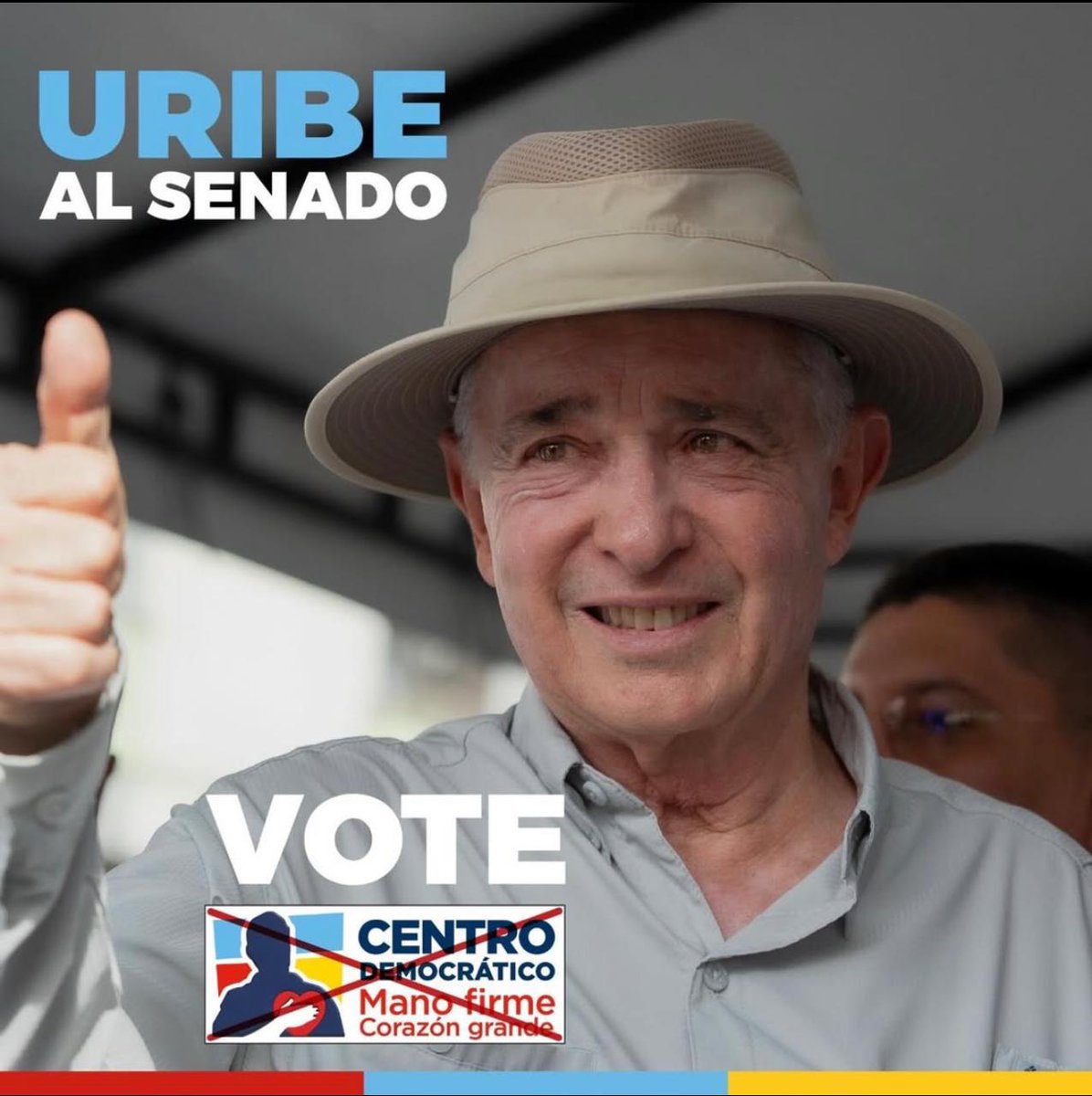 Rincon001A's tweet image. Levanten la mano 🙋 los que van a votar por Uribe al Senado