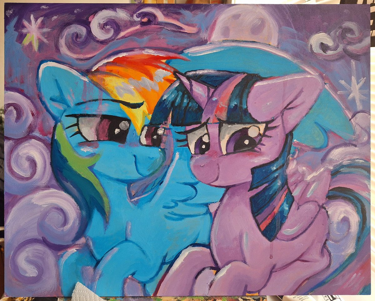 full acrylic wip, posca is next