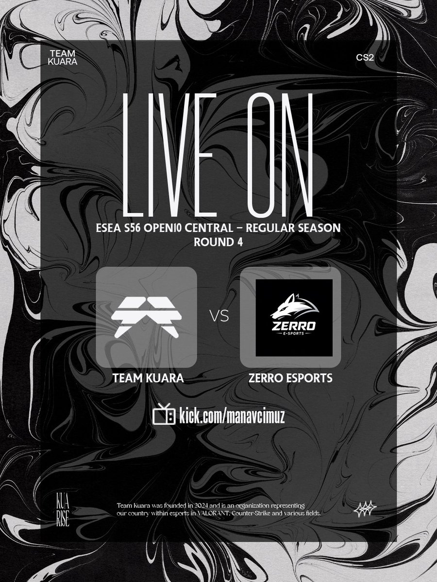 <a href="/sadoripp/">sado</a>  IS LIVE! 🔴 

Round 4 action against ZERRO ESPORTS starts now! Come support the team. 

📺 Watch here: kick.com/manavcimuz