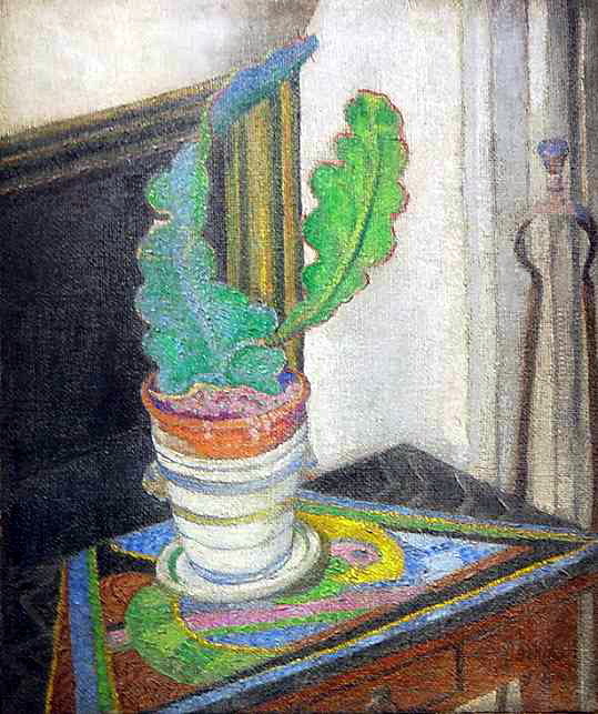 artistburliuk's tweet photo. Futurist Still Life with Cactus https://t.co/II7mQW4O17