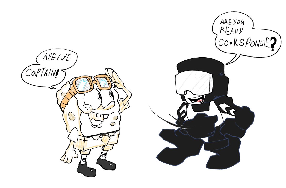What if Captain met SpongeBob?