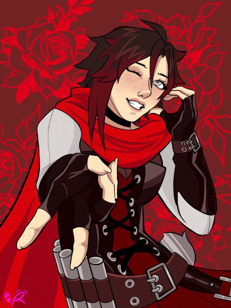 Ray_Ray_Raccoon's tweet image. I wanted to create a top loader card of my girl Ruby (free to print out! Just don’t edit my logo out ;-;) 🌹 SHE SO CUTE AAAAAAAH if you print it out and decorate it PLEASE SHOW ME #RubyRose #RWBY