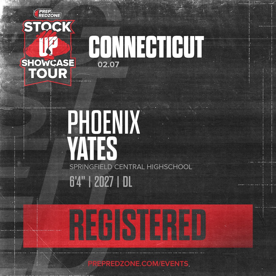 Welcome Class of 2027 Phoenix Yates (@phoenixY2027) of Springfield Central to the <a href="/PRZNewEngland/">Prep Redzone New England</a> Showcase on February 7th @ Danbury Sports Dome. 

🔥🏈 #PRZStockUpNewEngland 🏈🔥

Register NOW! 👇  events.prepredzone.com/e/2129/registe…