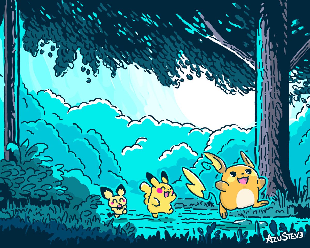 AzuSteveArt's tweet photo. The Family 'Chu 
#pokemon #PokemonLegendsZA https://t.co/sMzKUxfQBX