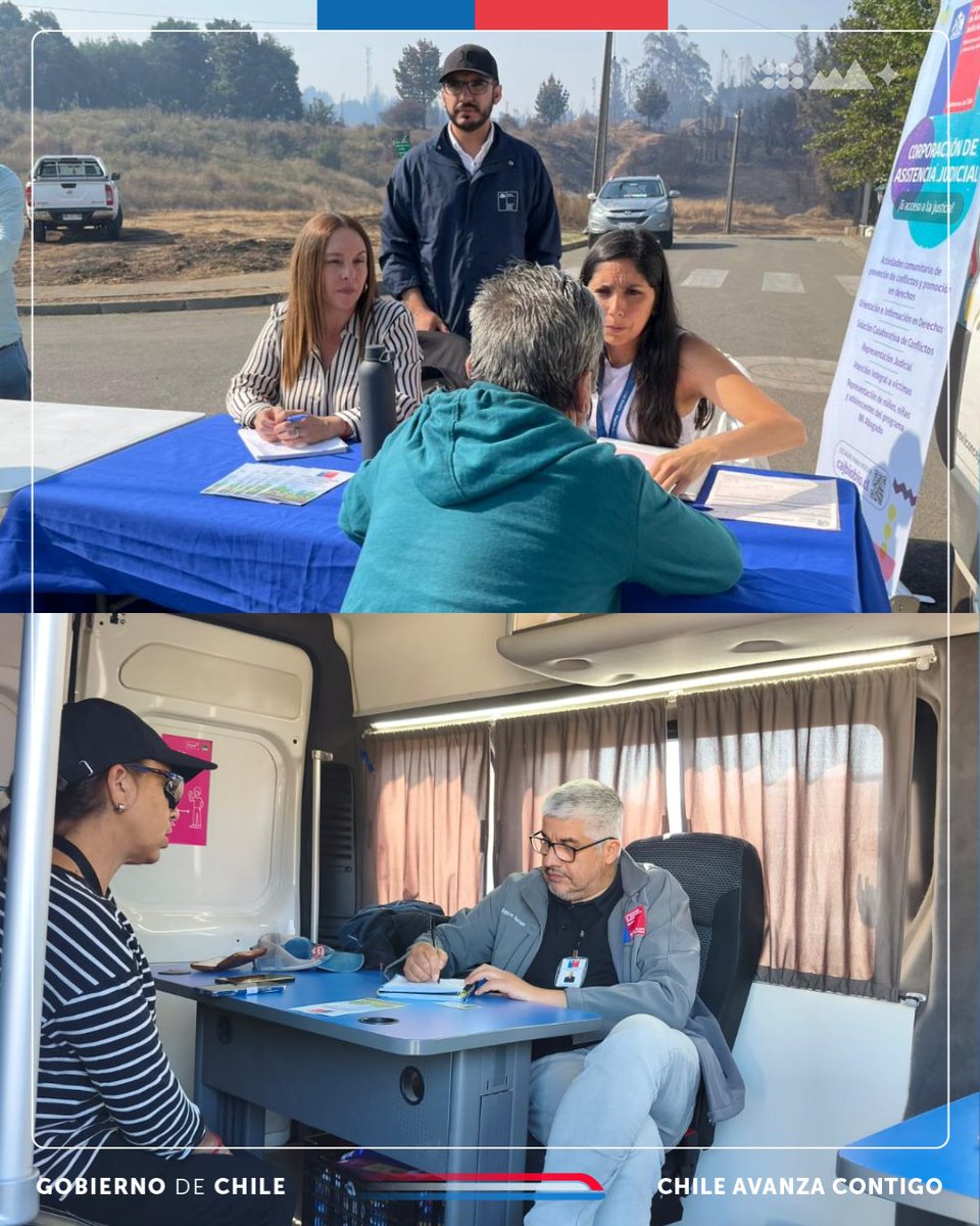 #CAJEnTerreno 📌Llegamos a #PuntaDeParra para orientar a la comunidad que resultó afectada por los incendios forestales.

✅Equipos institucionales aclararon dudas sobre trámites como posesiones efectivas, regularización de propiedades, entre otros en materias civiles y familia.