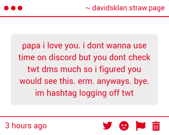 Davidtraps's tweet image. Why