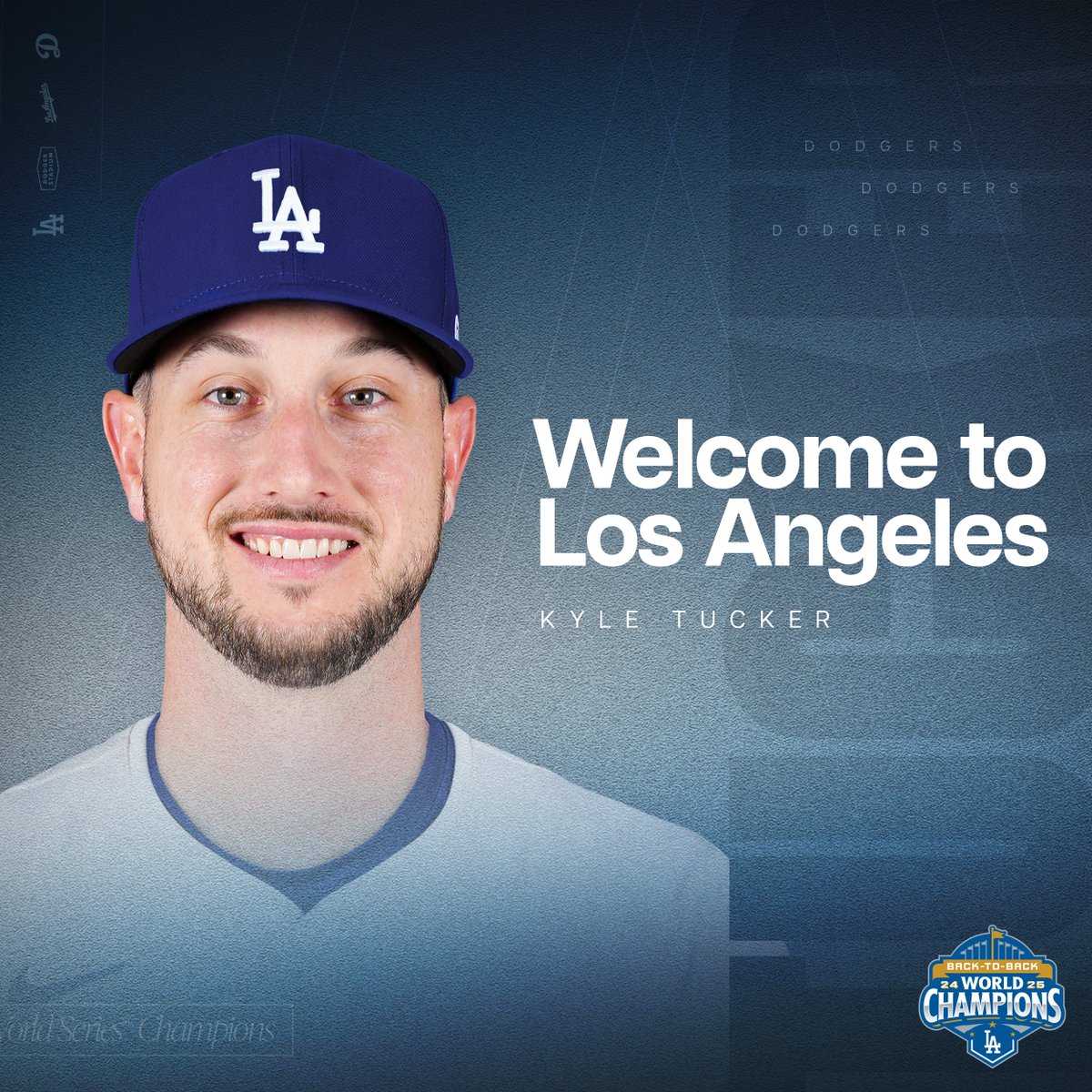 Dodgers's tweet image. Welcome to Los Angeles, Kyle!