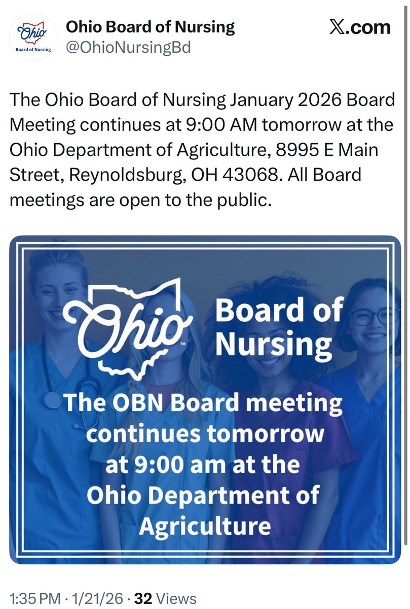 libsoftiktok's tweet image. The Ohio Board of Nursing is having a meeting tomorrow with open public comment. Would be a shame if people went and made sure they know about Chanda and her comments wishing harm on @PressSec during childbirth...

She must have her nursing license revoked. She doesn’t belong…