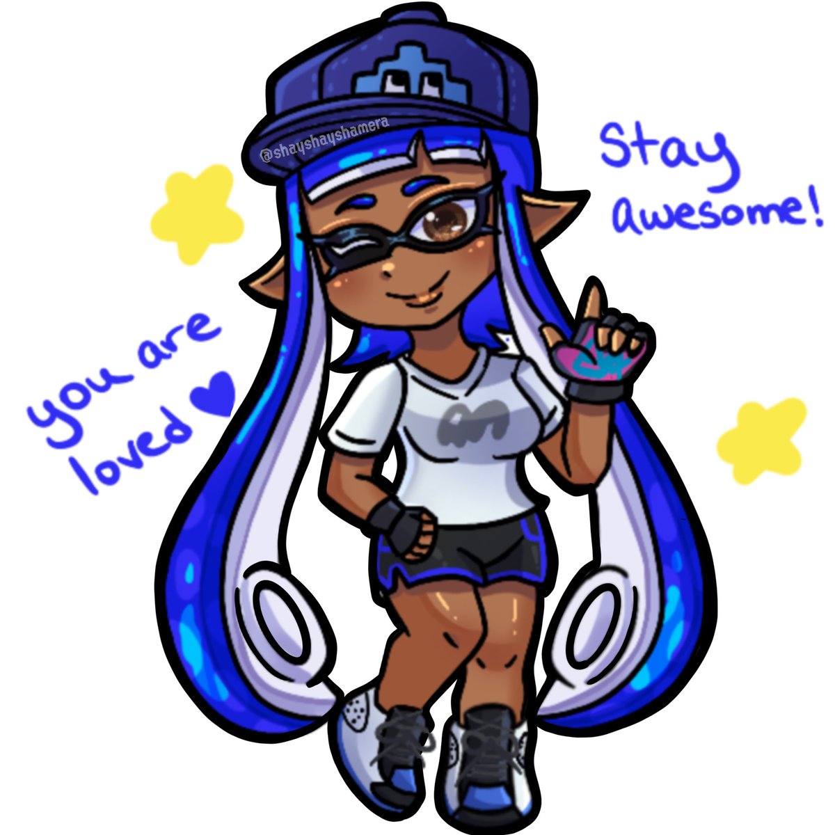 shayshayshamera's tweet image. [Repost] Stay Awesome! 💙⭐
#Splatoon