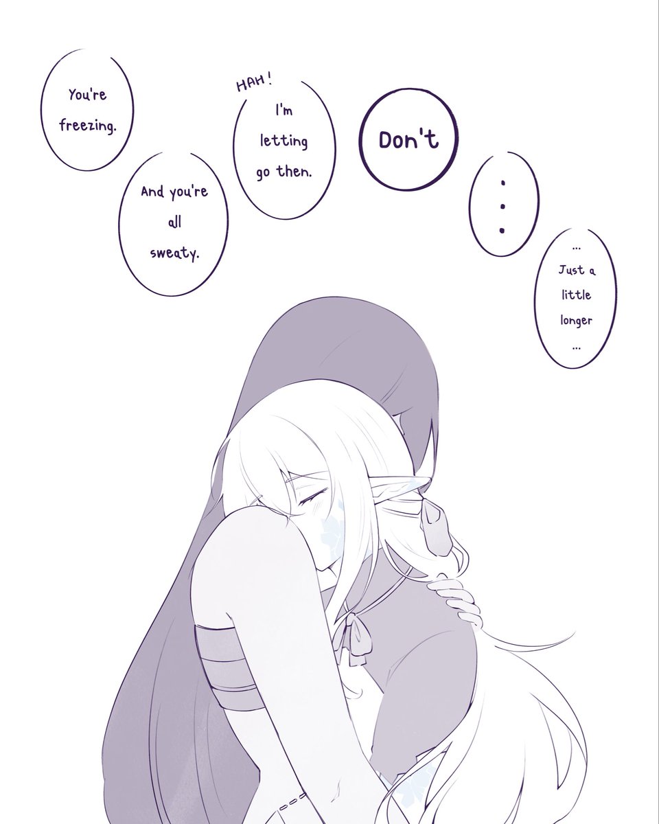 allu4e's tweet image. ⚠️ocxcanon 

doodles for hugging day.