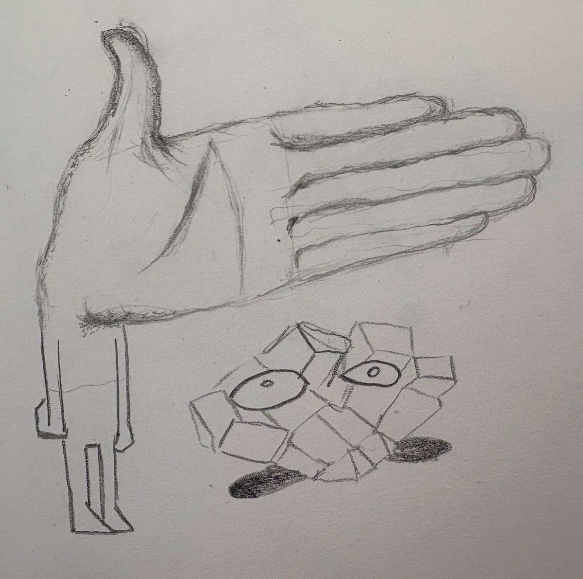 Does anyone remember that one show where the main character has a realistic hand for a head.