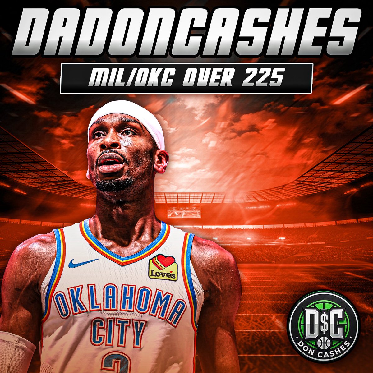 DaDonCashes's tweet image. Don Cashes Extra Unit Banger 🎯

 ❤️ FOR NEXT PLAY 

 🧃 OKC/MIL OVER 225 |  1.5U 

We Have been Cashing Over All Month  Lets Keep Da Same Vibes 
Today !                     LOCK.  IN
