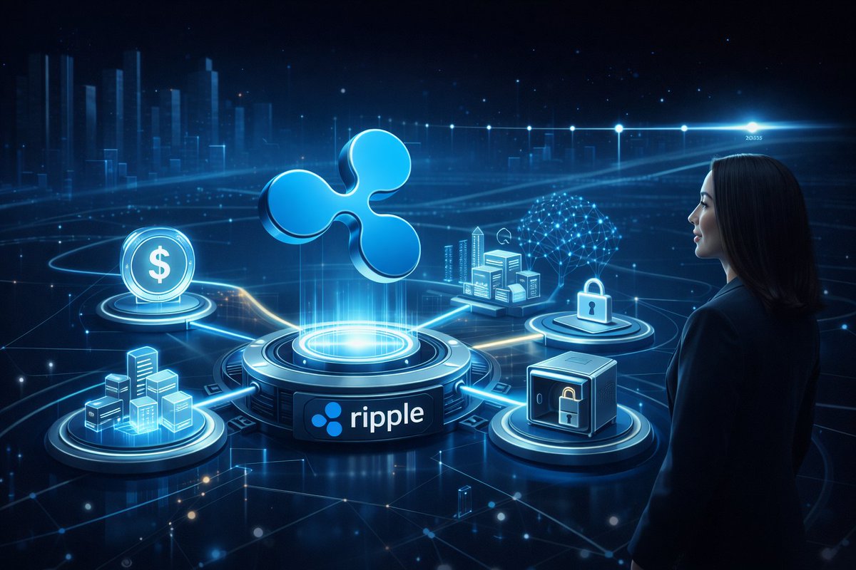 ⚡ Noticia Flash 📡 Ripple proyecta adopción cripto institucional La  presidenta de @Ripple, Monica Long, afirmó que 2026 será clave para la  adopción institucional de cripto, impulsada por stablecoins, tokenización,  custodia e inteligencia artificial.
