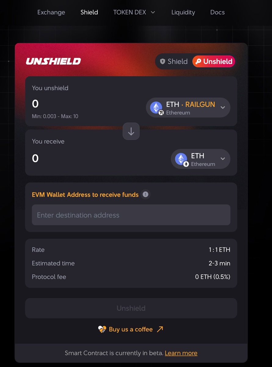 <a href="/ethereum/">Ethereum</a> <a href="/RAILGUN_Project/">RAILGUN - Private Ethereum DeFi</a> We would like to briefly share what we are working to solve in the Ethereum privacy DeFi landscape.

One of the hardest problems in onchain privacy is that balances from different privacy protocols and different chains cannot be exchanged with each other without weakening