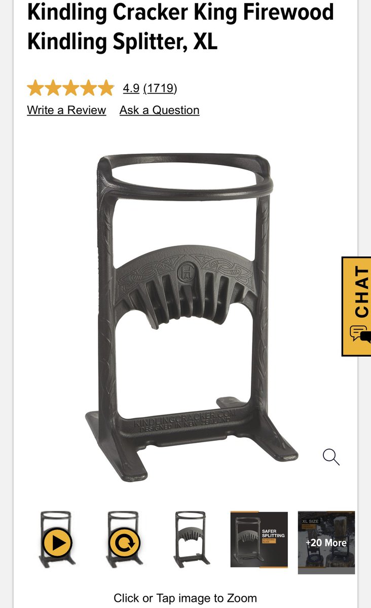 Andrew15555's tweet photo. @usa_retro I bought one of these it works wonders with a 5lb maul splits wood like butter. https://t.co/cLhl3WTl9V