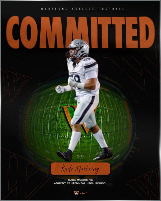 Excited to announce my commitment to Wartburg! Go knights! Thank you to all of my coaches and trainers that helped me along the way! 
<a href="/rjschutts/">Ryan Schutty</a> <a href="/jordenstuder/">Jorden Studer</a> <a href="/achs_jaguar/">ACHS Jaguar Football</a> <a href="/D1Apex/">D1 Football Apex Academy</a> <a href="/Coach_Lape_/">Ethan Lape</a> <a href="/WartburgFB/">Wartburg Football</a>