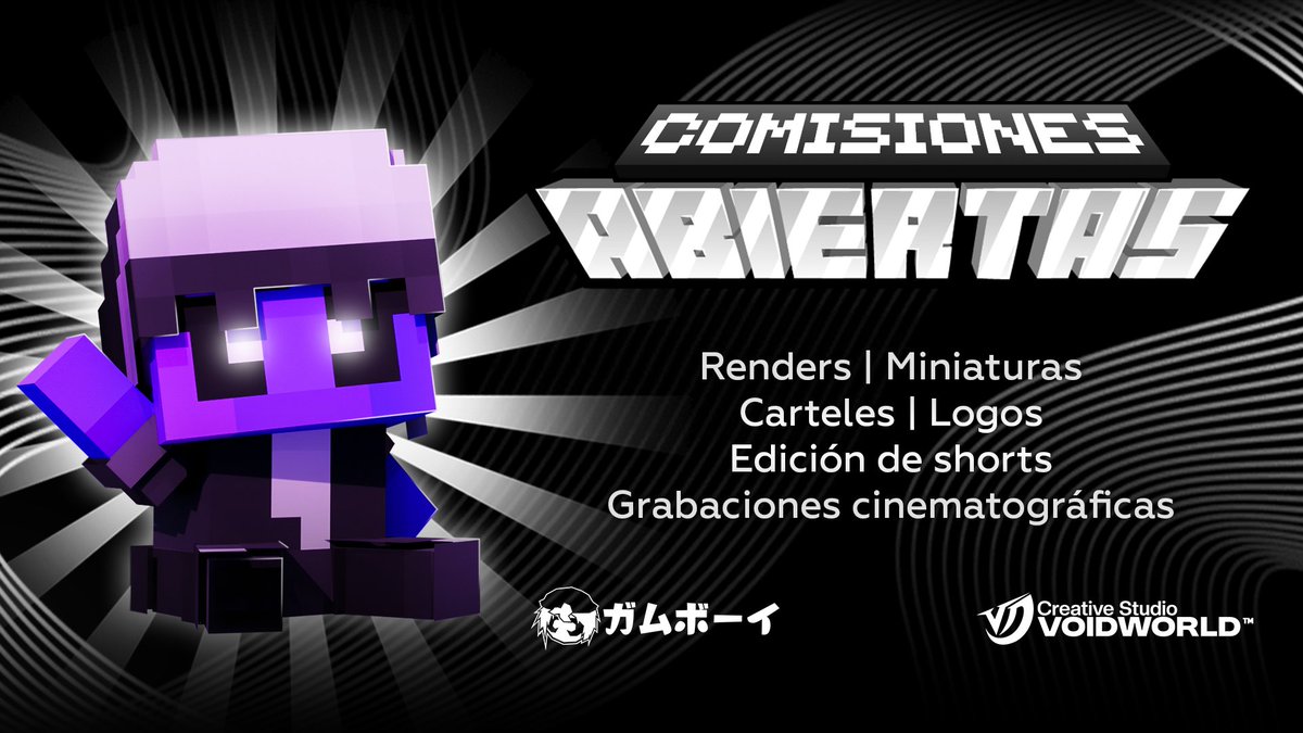🚀 Abrimos comisiones | VoidWorld™
🗓️ Vie 23 Ene · 12:00 PM (GMT-5)
Colaboraciones • Eventos • Proyectos
📩 Solicitudes vía Discord
🔗 discord.gg/gFWmmhP5Nr

#Minecraft #Creative