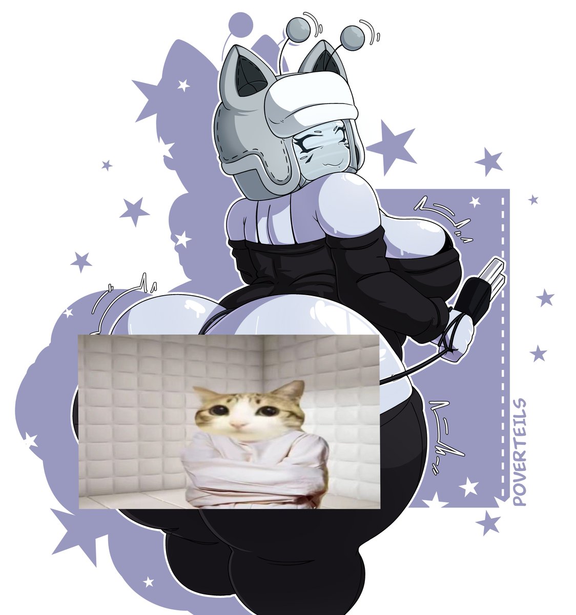 PoverTeils's tweet image. reposting this commission again haha