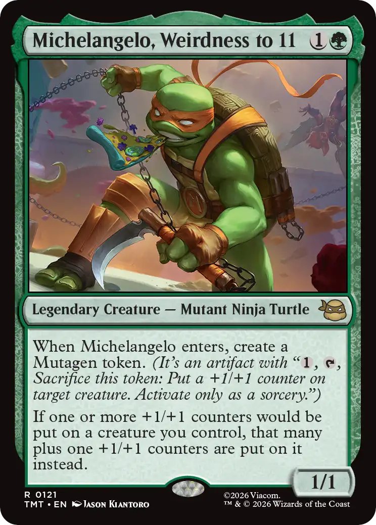MTG x TMNT】 《ぶっとび全開、ミケランジェロ》