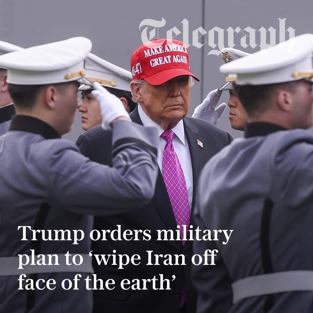 ChinasaNworu's tweet image. Breaking News !

Donald Trump has demanded “decisive” military options as he threatens to “wipe Iran off the face of the Earth”.
@radiobiafralive