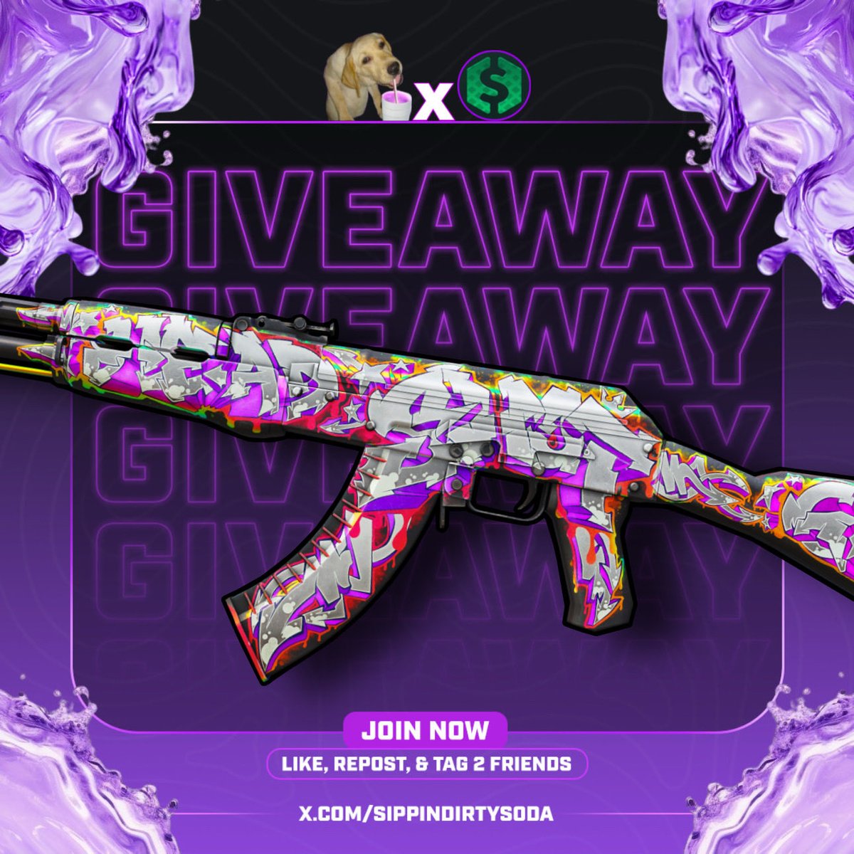 SippinDirtyS0DA's tweet image. CS2 AK | Headshot (FT) Giveaway 🎉

To enter: 
✅ Follow Me &amp;amp; @vgosquadkick 
✅ Like, Repost, &amp;amp; Tag 2 friends 

🗓️ Ends in 1 week