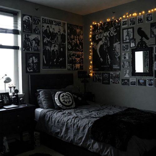 ItsKevinCrow's tweet image. Hate when I Google "Emo Bedrooms" for inspiration and all the images are AI