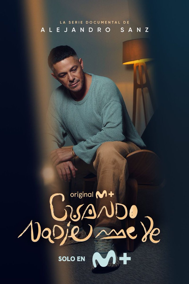 “Cuando nadie me ve” – La historia más íntima de <a href="/AlejandroSanz/">Alejandro Sanz</a> 
Movistar Plus+ ya muestra oficialmente el formato de Cuando nadie me ve:
no será una película, sino una serie documental dividida en tres episodios:
🎬
1️⃣ Lo que soy
2️⃣ Partío
3️⃣ Ya no duele

A lo largo de estos